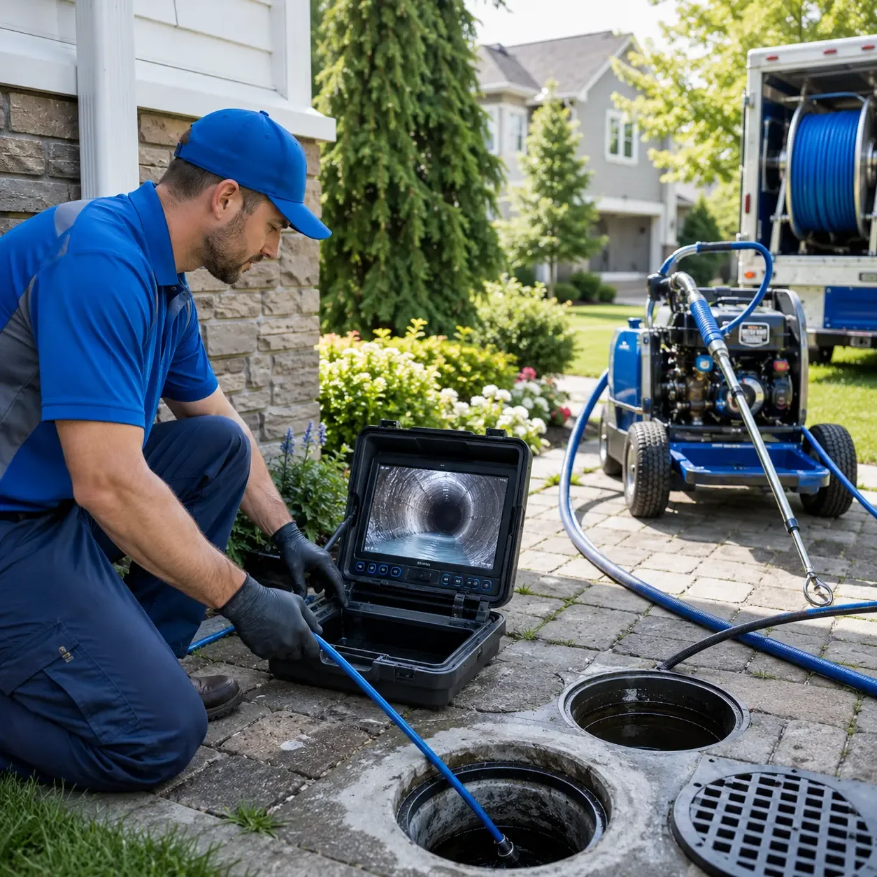 Outdoor drain cleaning professionals serving Red Oak, GA